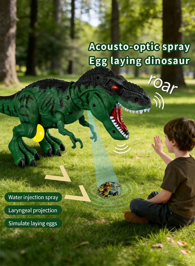 ألعاب نماذج الديناصورات ألعاب الديناصورات الكهربائية ألعاب الديناصورات التي تضع البيض مع إضاءة ومؤثرات صوتية مع جهاز عرض - Image 3